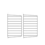 String - Väggavel 50x30cm 2-pack mörkgrå - Grå - Metall