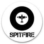 Awesome Vinyl Stickers (Set of 2) 7.5cm - Spitfire Plane Roundel RAF Air Force Fun Decals for Laptops,Tablets,Luggage,Scrap Booking,Fridges,Cool Gift #46327