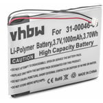vhbw Batterie compatible avec Garmin Nüvi 3400, 3450, 3450LM, 3450M, 3490LMT appareil GPS de navigation (1000mAh, 3,7V, Li-polymère)