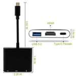 Adaptateur pour Nintendo Switch HDMI USB Type C vers 4K 1080 HDMI