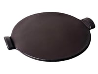 Emile Henry Ceramic eh797514 Pizza Tray 39 x 38 x 7 cm charcoal.
