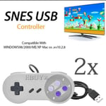 Manette de Jeu grise pour Console Nintendo Super NES SNES 2pcs EBUY®