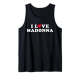 I Love Madonna Matching Girlfriend & Boyfriend Madonna Name Tank Top