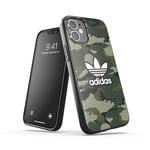 adidas Phone Case Designed for iPhone 12 Mini Case, 5.4 Inches, Drop Tested Cases, Shockproof Raised Edges, Originals Snap Case Protective Cover, Night Cargo Black