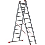 Jumbo super pro kombistege 4,6 meter - 2x9 steg