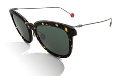 Dior DiorBlossomF Sunglasses Women's 0M7/85 Havana Spot/Ruthenium/Green