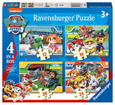 Boîte de 4 Puzzles Ravensburger Pat’Patrouille (12, 16, 20 Et 24 Pièces) Exclusivité sur Amazon