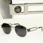 Gianni Versace 1996 Vintage Mens Silver Medusa Metal Sunglasses MOD S57 COL 76M