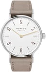 Nomos Glashütte N-120 Tangente Hvid/Læder Ø32.8 mm