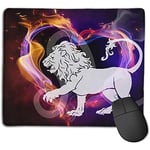 Leo Love Pattern Non-Slip Mouse Pad Rectangle Game Mouse Pad Computer Notebook