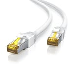 CSL Câble Réseau CAT 7 Gigabit Ethernet LAN 10000 Mbits Câble Patch Cat.7 Raw Cable S FTP PIMF Blindage avec Connecteur RJ 45 Switch Router Modem Access Point