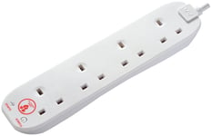 Masterplug 4 Socket 5m Surge Protected Extension Lead