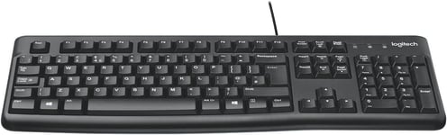 Logitech K120 Wired Keyboard for Windows, USB Plug-and-Play, Full-Size