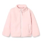 Amazon Essentials Girls' Sherpa Fleece Full-Zip Jacket, Light Pink, 4 Years