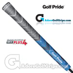 Golf Pride New Decade Multi Compound MCC Plus 4 Midsize Grips - Black / Blue x 9