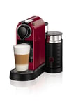NESPRESSO KRUPS Citiz and Milk XN761540 Pod Coffee Machine-Red