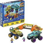 MEGA Hot Wheels Monster Trucks Building Toy, Smash & Crash Mega-Wrex Boneyard St