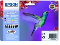 GENUNIE Epson T0807 Print ink cartridge T0801-T0806 Original for RX685 RX560 Box