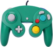 Vert - Manette De Jeu Filaire, Avec Vibration, Compatible Avec Nintendo Wii Gc Classic