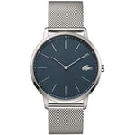 Lacoste Analogue Quartz Watch for Men with Silver Stainless Steel Mesh Bracelet - 2011005