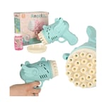 Blå Såpbubbelpistol med Vätska, För Barn 3+