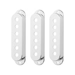 3x Chrome Plastic Single Coil Pickup Cover 3 Size Guitar Parts fits Stratocaster