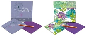 Flying Wish Paper Combo Pack, 1 x Dandelion Prayers + 1 x Cactus Green, Mini Kit Combos, Write it, Light it, Watch it Fly, (2 x Mini Sets) - 5" x 5" Each