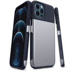 Caseology Legion Case Compatible with iPhone 12 Compatible with iPhone 12 Pro - Stone Navy