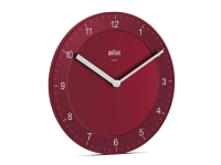 Braun BC06R, Vägg, Quartz clock, Circel, Röd, Klassisk, AA