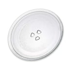 DL SERVICE Plateau Micro Onde Tournant pour Samsung, en Verre, compatible avec différents modèles, plateau tournant avec 3 attaches, diamètre 25,5 cm, convient aux vrais modèles et marques