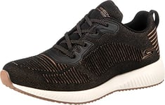 Skechers BOBS SQUAD - GLAM LEAGUE, Girl's Low-Top Trainers, Black (Black Engineered Knit/Rose Gold Trim Blk), 2.5 UK (35.5 EU)