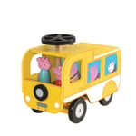 Peppa Pig Wooden Camper Ride On - Yellow Push-Along Car with Storage – kids toy