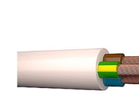 Kabel För Downlight H05v2v2-F - 3G1,5 Vit R100 - (100 Meter)