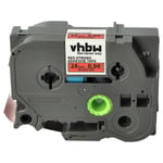 vhbw 1x Ruban compatible avec Brother PT RL700S, P900W, P950W, P900NW imprimante d'étiquettes 24mm Noir sur Rouge, extraforte
