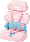 Casdon Baby Huggles Toys. Pink Booster Seat. Car Seat For Dolls with Adjustable Headrest and Buckles. Fits Dolls Sizes Up to 35cm. Suitable for Preschool Toys. Playset for Children Aged 3+