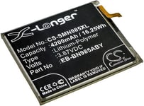 Kompatibelt med Samsung Galaxy Note 20 Ultra UW 5G, 3.87V, 4200 mAh