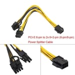 cable (5-pack) pci-e 6-pin to 2x 6+2-pin power splitter cable pcie pci express 5xlly80306105sant556 ens85200