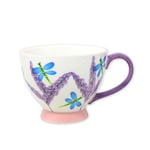 The Leonardo Collection Lesser & Pavey Ceramic Teacup Footed Mug Footed Mug for Tea & Coffee | Dragonfly Coffee Mug & Tea Cups for Home, Office or Shops - Lynsey Johnstone