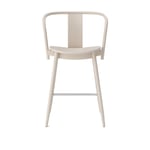 Massproductions - Icha Bar Chair - H 650, Natural Beech, Utan klädsel - Natur - Träfärgad - Barstolar - Trä