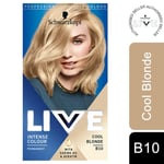 Schwarzkopf Live Intense Colour Permanent Hair Dye, B10 Cool Blonde
