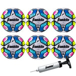 Franklin Sports Ballon de Futsal - Taille Officielle - Ballon de Futsal de Futsal intérieur et extérieur - Taille 4-6 avec Pompe