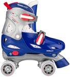 Nijdam Retro Rulleskøyte Roller Skates Junior Adjustable Hardboot Rage 30-33
