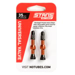 Stans No Tubes Coloured Valve Stem - Pair Orange / 44mm