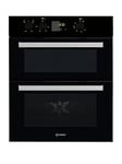 Indesit Aria Idu6340Bl Built-Under Double Electric Oven - Black - Oven Only