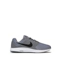 Nike Mens Downshifter 7 Running Trainers in Grey White Textile - Size UK 7.5