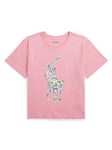 Ralph Lauren Girls Pony Print Short Sleeve T-shirt - Florida Pink, Pink, Size Age: 3 Years, Women