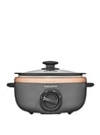 Morphy Richards Morphy Richards Sear And Stew Rose Gold Slow Cooker - 3.5L - Hob Proof Pot