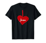 Heart Jovan - I Love Jovan Personalized Gift T-Shirt