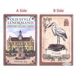 1 låda orakelkort gammal stil lenormand orakelkort tarotkort fest profetia spådom brädspel  (FMY)