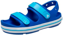 Crocs Boy's Unisex Kids Crocband Cruiser Sandal T, Blue Bolt/Venetian Blue, 4 UK Child